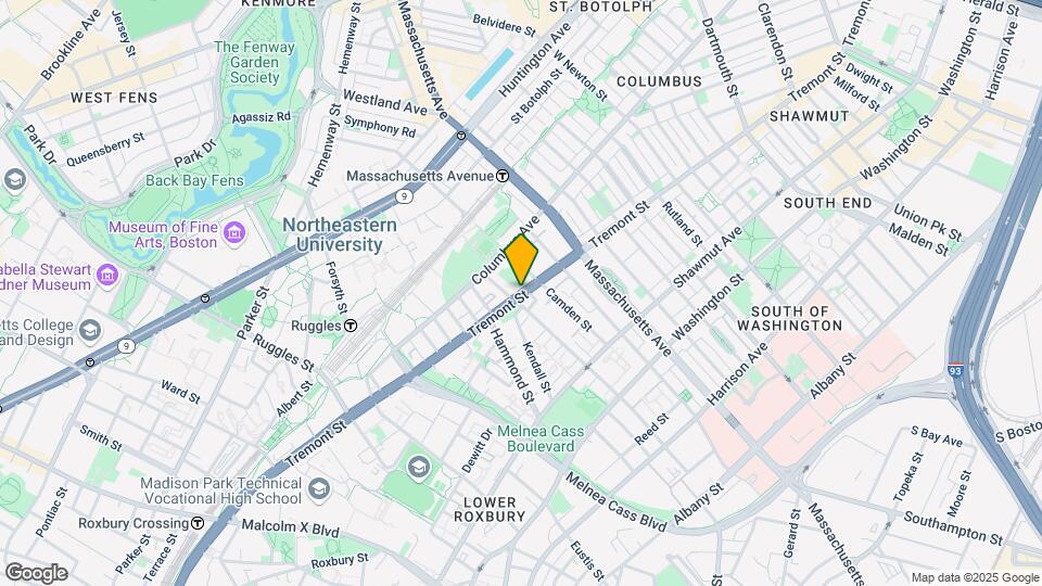 801 Tremont St Map and Location Details