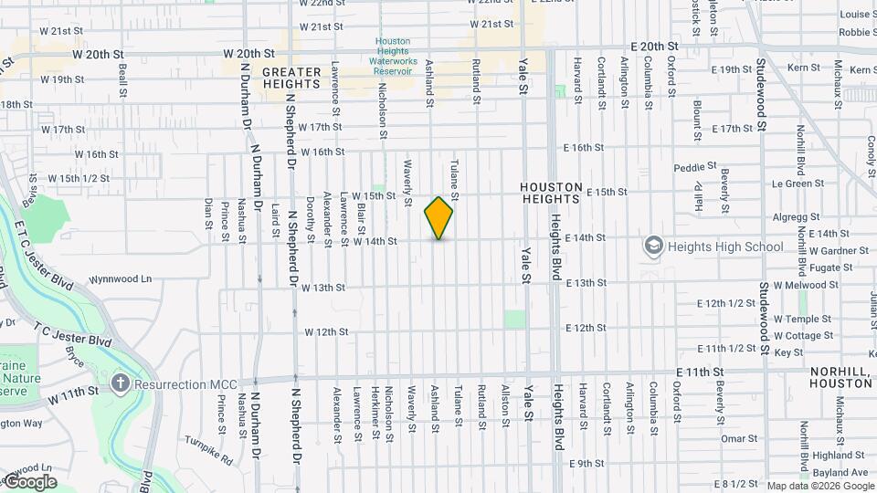 518 W 14th St Map and Location Details