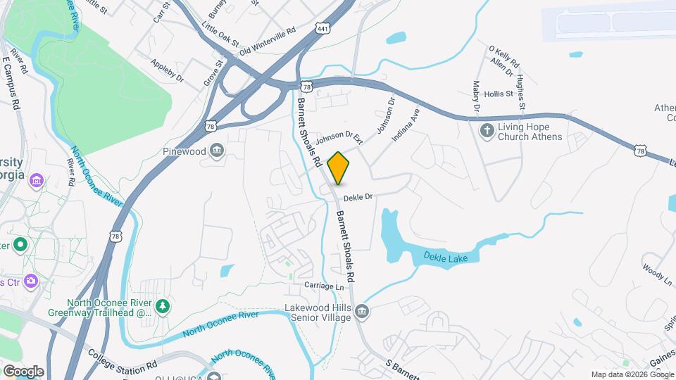 435 S Barnett Shoals Rd Map and Location Details