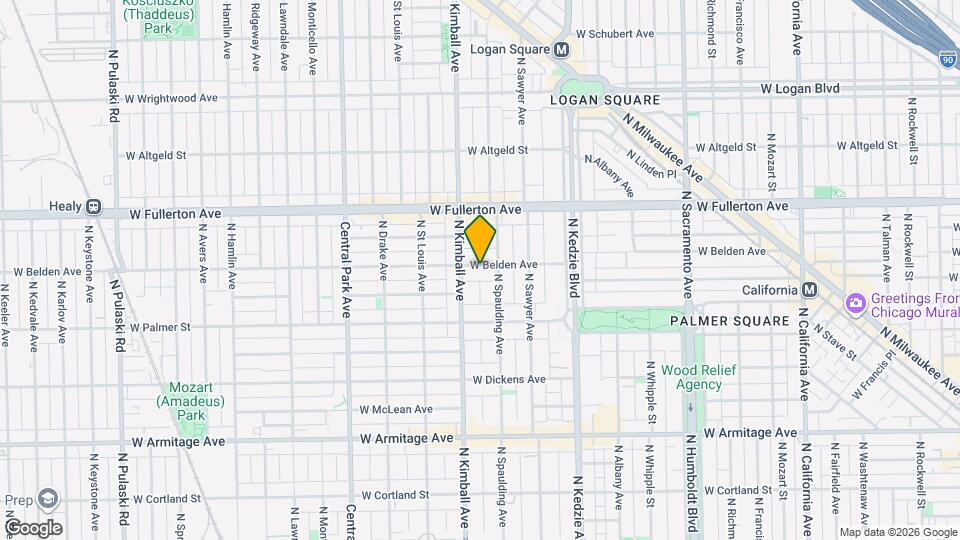 3319 W Belden Ave, Unit 1R Map and Location Details