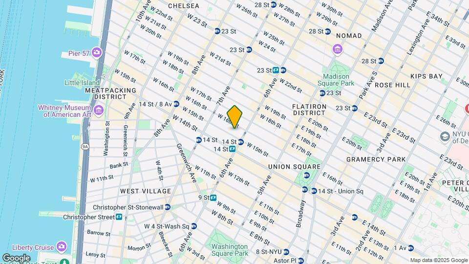101 W 15th St, Unit FL6-ID34 Mapa y Detalles de la Ubicación