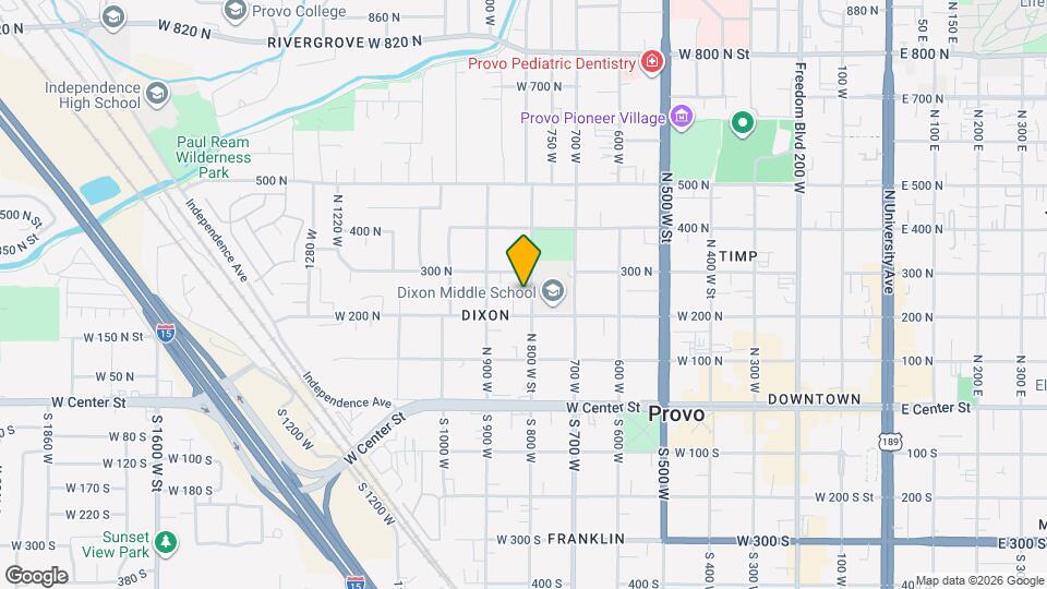 253 N 800 W St Map and Location Details