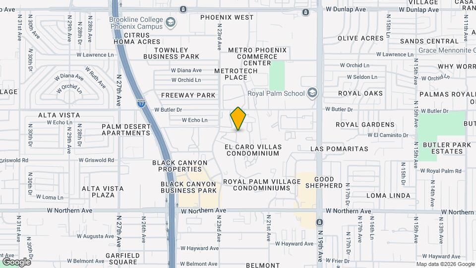 8347 N 22nd Dr Mapa y Detalles de la Ubicación