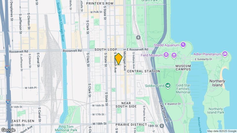 1313 S Wabash Ave Map and Location Details