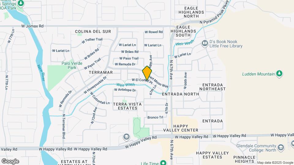 6821 W El Cortez Pl Mapa y Detalles de la Ubicación