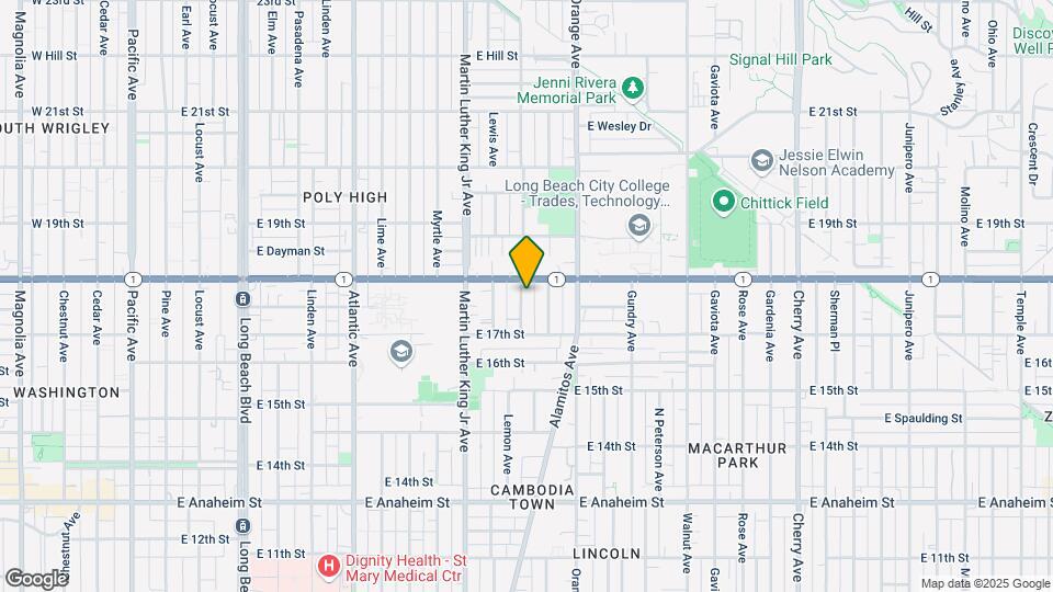 1734 Lemon Ave Map and Location Details