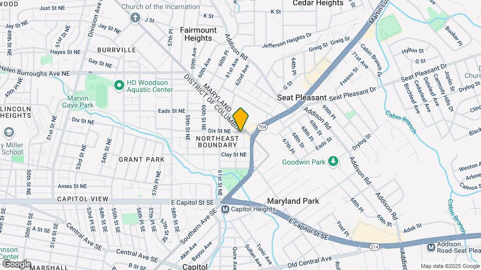 6206 Dix St NE Map and Location Details