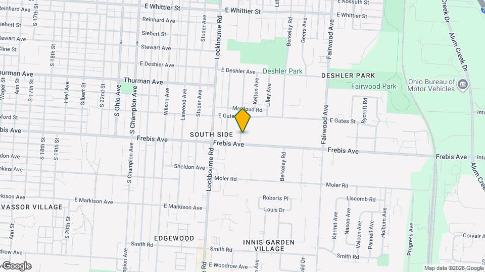 1506 Ellsworth Ave Map and Location Details