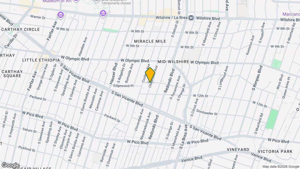1105 S Cloverdale Ave, Unit WALI SMITH Map and Location Details