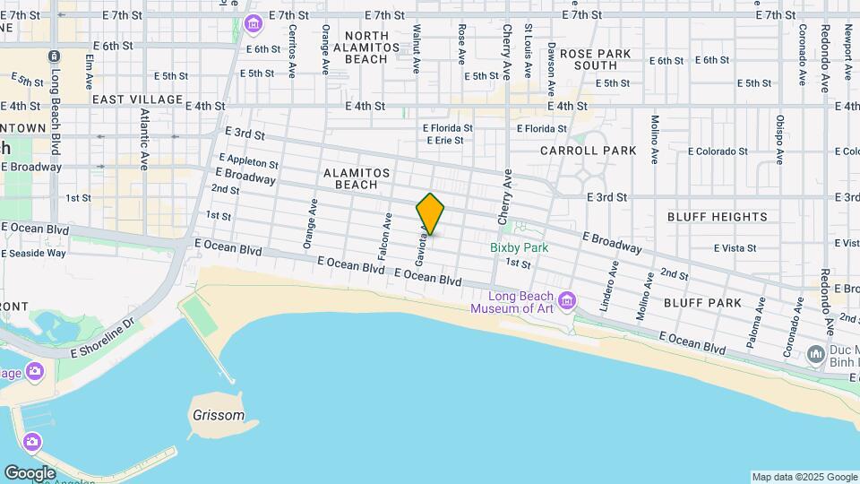 1701 E 1st St Mapa y Detalles de la Ubicación