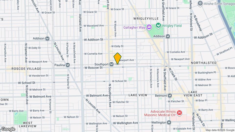 1324 W Roscoe St, Unit J04P Map and Location Details