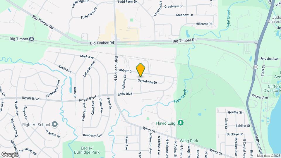 1390 Getzelman Dr Map and Location Details