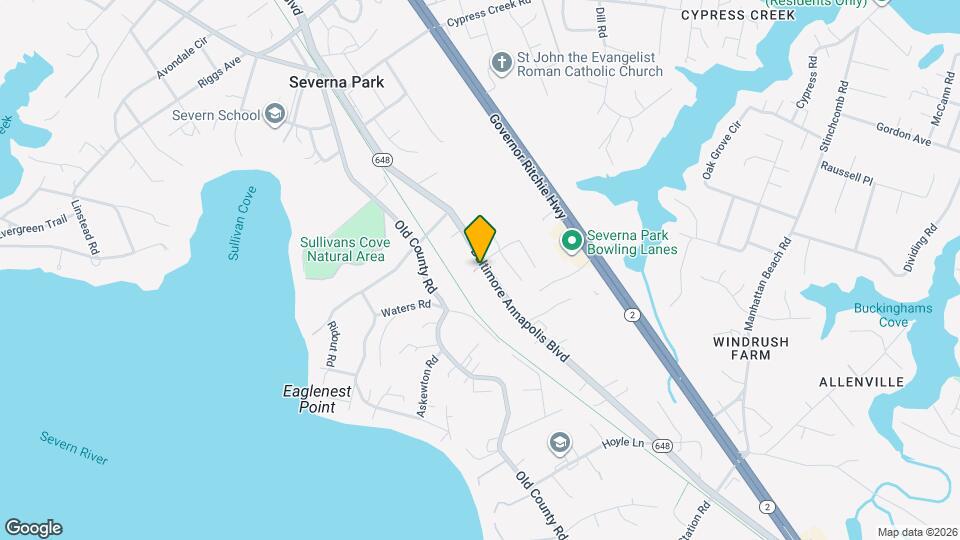 800 Baltimore Annapolis Blvd Map and Location Details