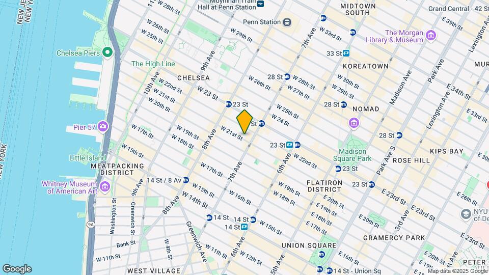 209 W 21st St Mapa y Detalles de la Ubicación