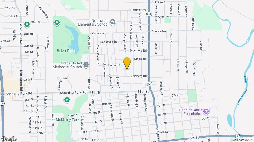 1318 Campbell Ave Map and Location Details