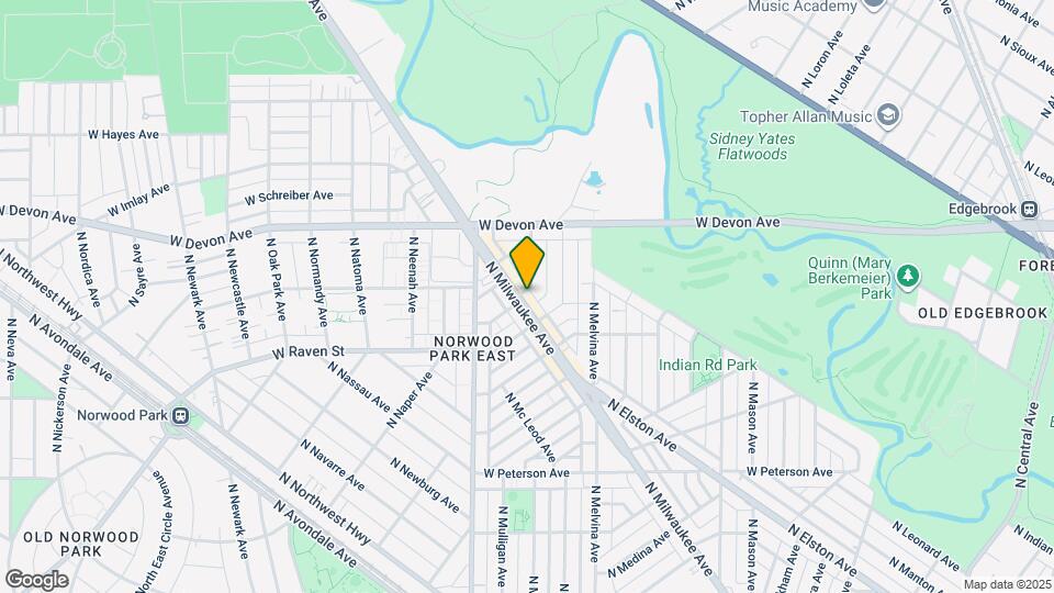 6257 N Milwaukee Ave, Unit ONE BED Map and Location Details