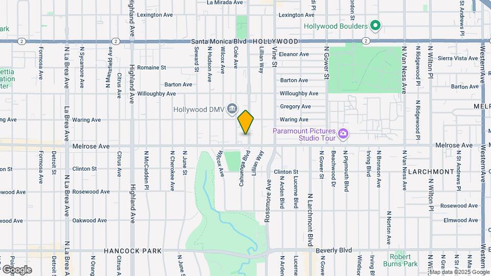 717 N Cahuenga Blvd, Unit B5 Map and Location Details