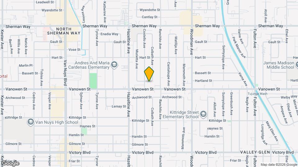 13944 Hartland St Mapa y Detalles de la Ubicación