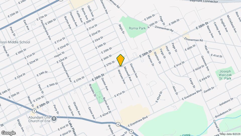 1409 E 38th St Map and Location Details