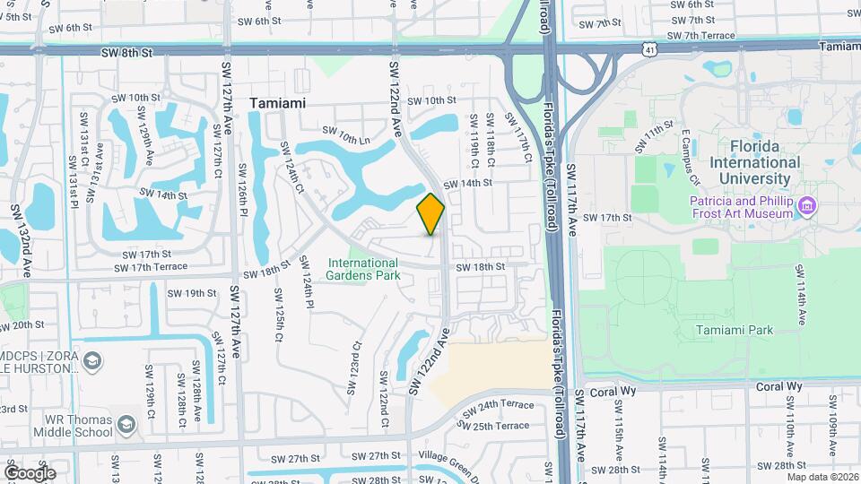 12205 SW 16th Terrace, Unit A104 Mapa y Detalles de la Ubicación