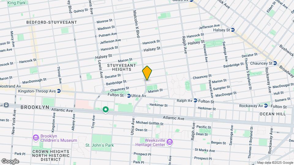 321 Malcolm X Blvd Mapa y Detalles de la Ubicación