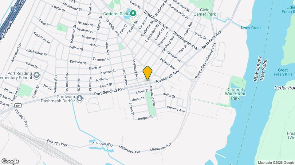 45 Roosevelt Ave Map and Location Details