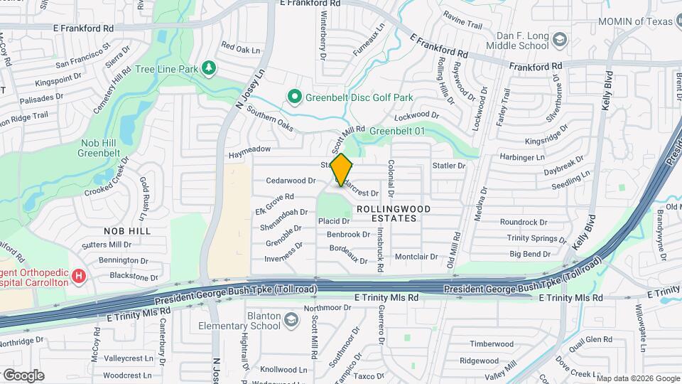 2107 Rockwood Dr Map and Location Details