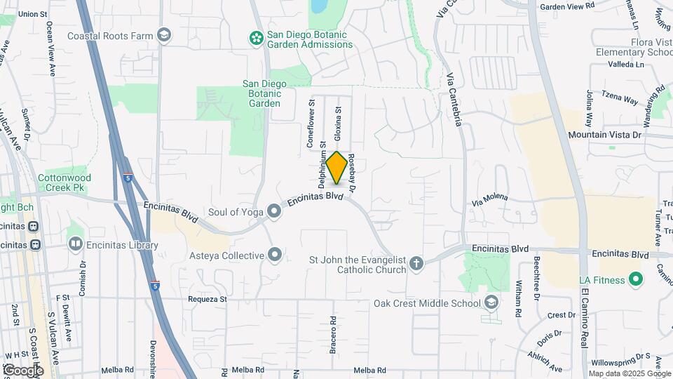 800 Encinitas Blvd Map and Location Details