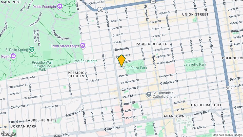 2812 Washington St Map and Location Details