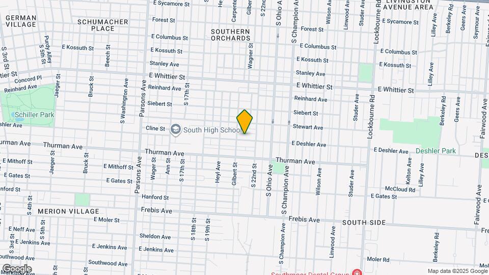 806 E Deshler Ave Map and Location Details