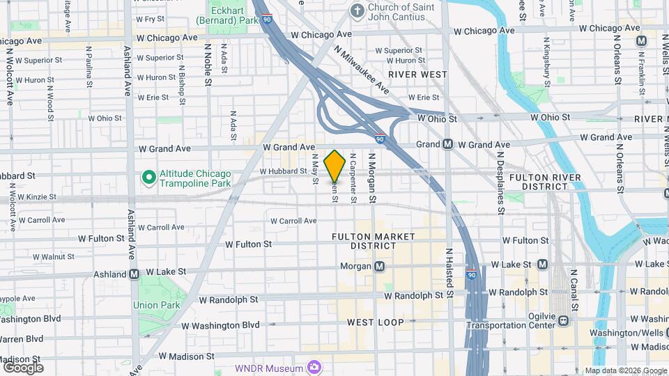 378 N Aberdeen St Map and Location Details