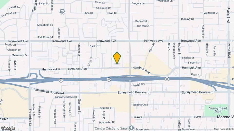 23892 Hemlock Ave Map and Location Details