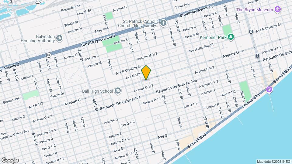 3811 Avenue O Map and Location Details