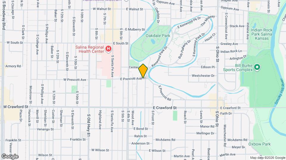 416 E Prescott Ave Map and Location Details