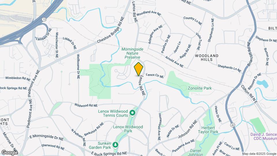 1904 Lenox Rd NE Map and Location Details