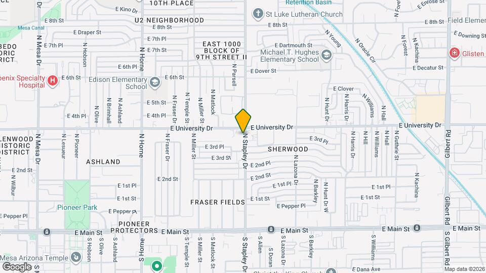 1111 E University Dr, Unit 132 Map and Location Details