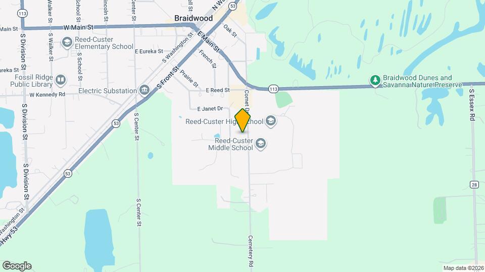 380 Comet Dr Map and Location Details