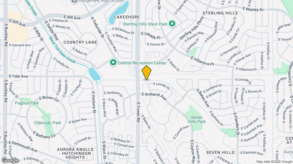 18663 E Linvale Pl Map and Location Details