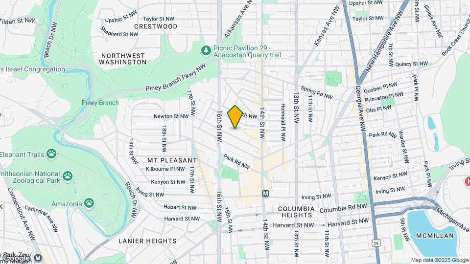 1495 Newton St NW Map and Location Details