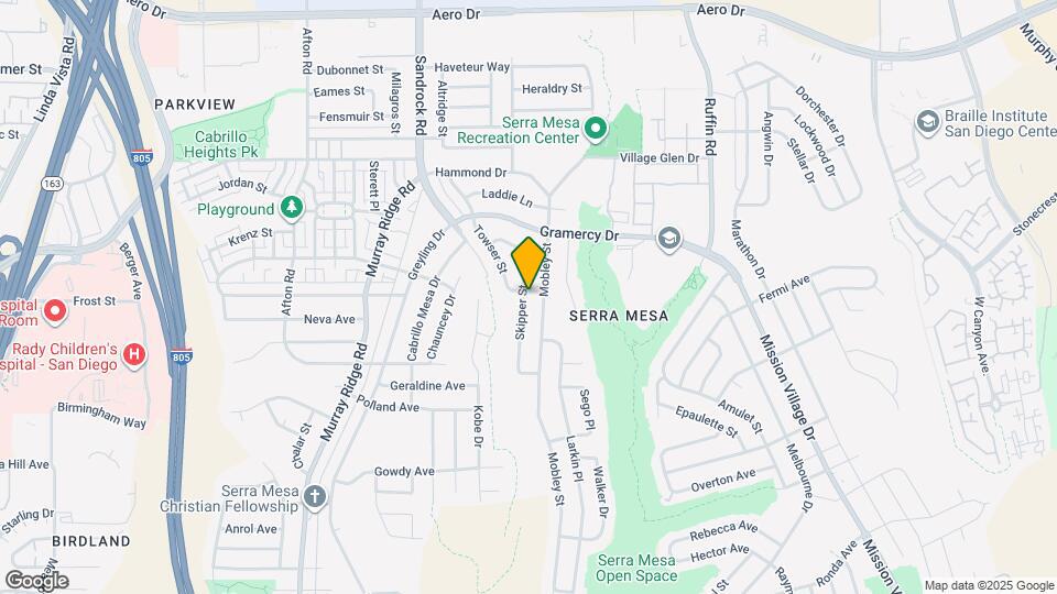 8961 Earhart St Map and Location Details