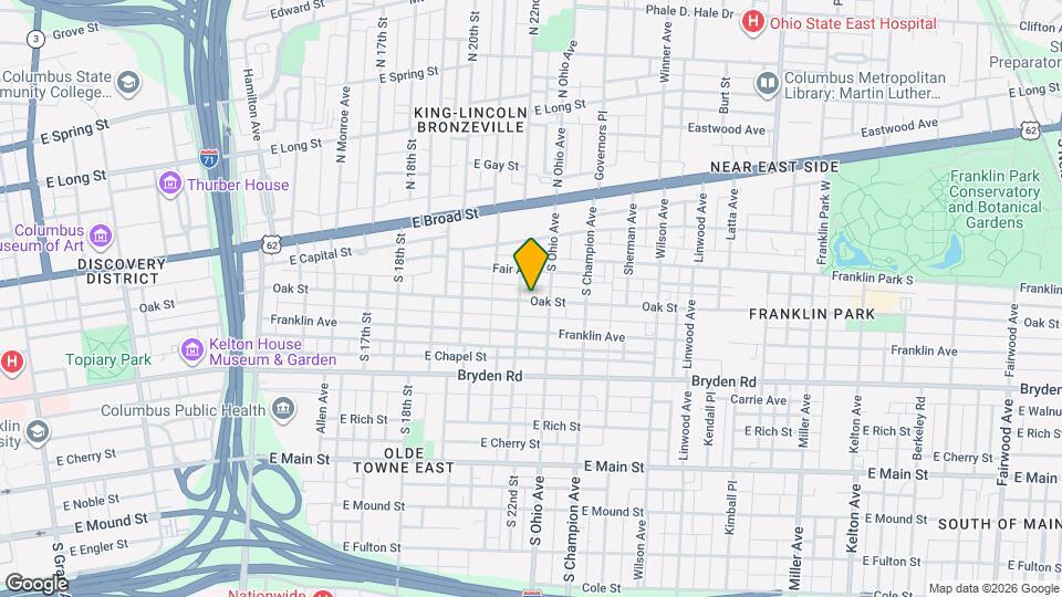 1096 Oak St Mapa y Detalles de la Ubicación