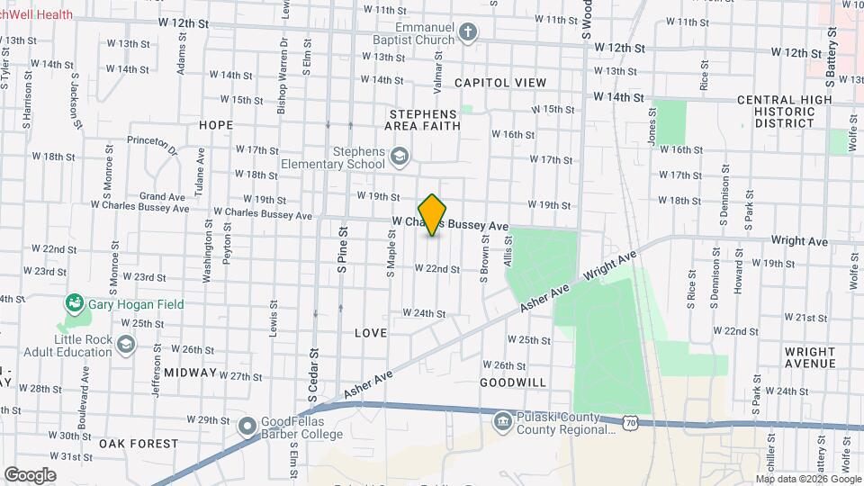 2100 Valmar St Map and Location Details