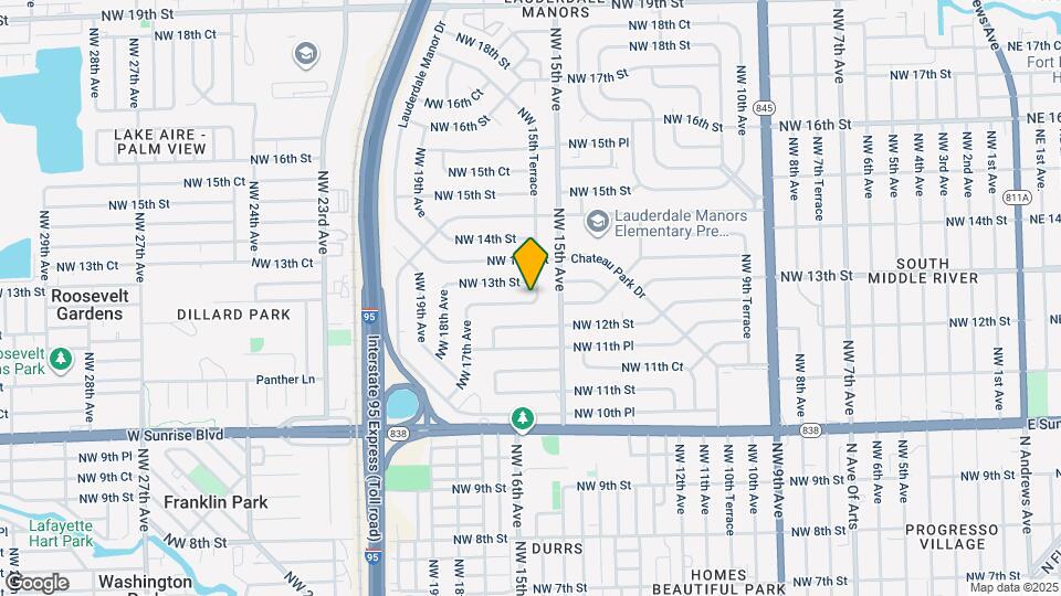 1519 NW 12th Ct Map and Location Details