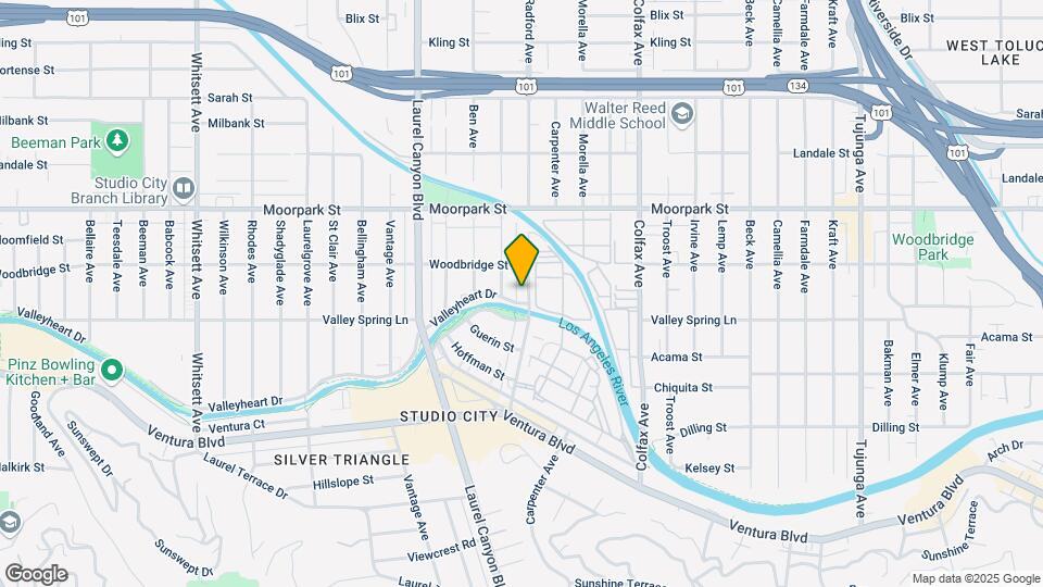 4209 Radford Ave Mapa y Detalles de la Ubicación