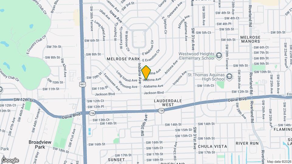 1172 Arizona Ave Map and Location Details