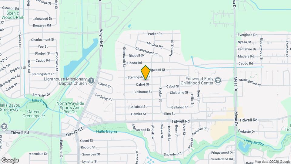 8125 Cabot St Map and Location Details