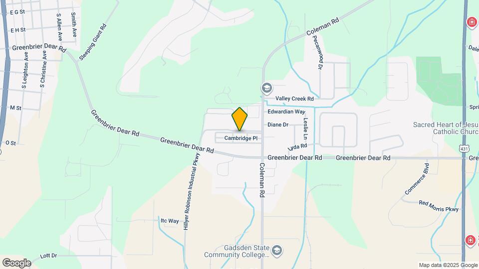 1411 Cambridge Pl Map and Location Details