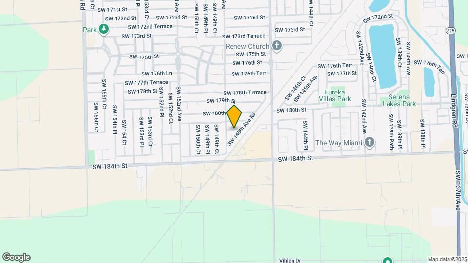 14840 SW 181st Terrace Map and Location Details