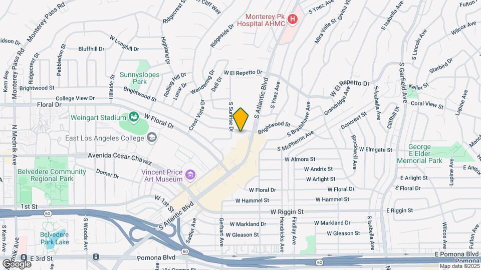 860 Brightwood St Mapa y Detalles de la Ubicación