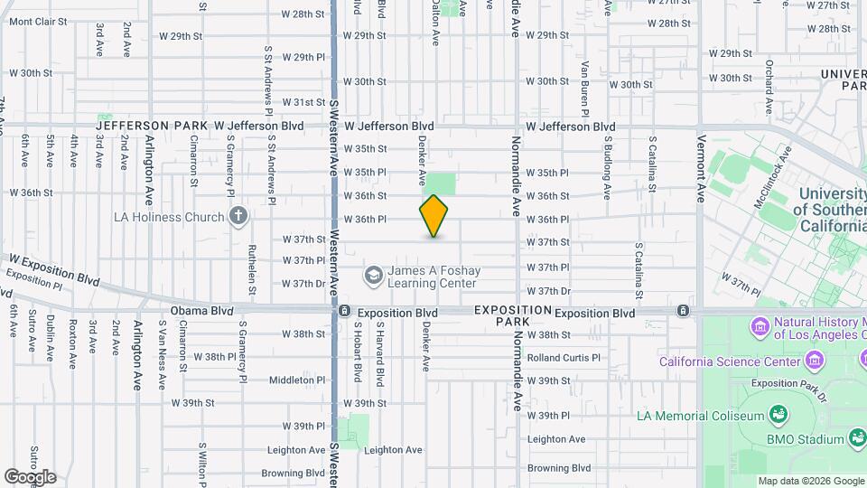 1532 W 37th St Map and Location Details